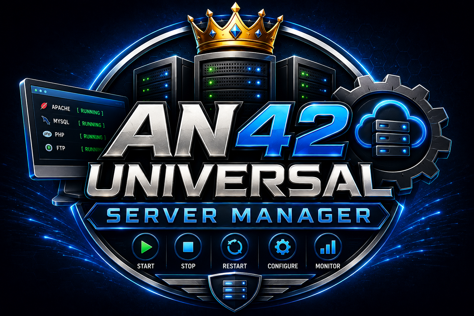 AN42 Universal Server Manager banner